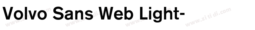 Volvo Sans Web Light字体转换